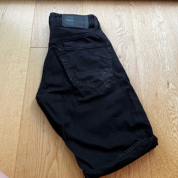G-Star Raw 3301 Straight Denim shorts Black Jeans - 29 - Picture 3 of 15